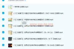 高中历史 王晓明2022届高考历史二轮复习寒春联报班春季班