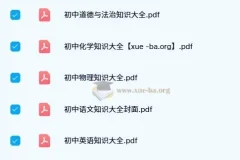 初中基础知识大全 PDF