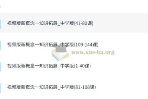 【新东方】初中·新概念英语视频精讲1册【144课时，霍娜 张东轶】