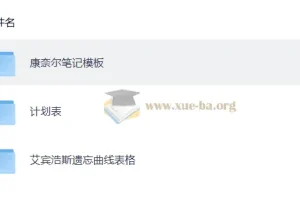 抗遗忘计划表[多格式]