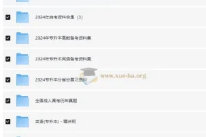 2024各省 自考 专升本 学位英语 成人高考复习资料520G大合集