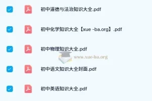 初中基础知识大全 PDF