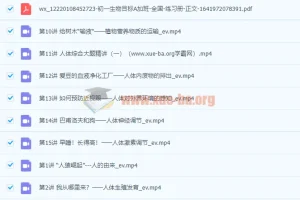 2022初中生物 初一生物春季 全国版A加 张雨桐【完结】