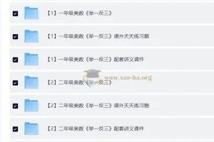 小学数学 1-6年级小学奥数 举一反三视频+课件+练习全套教程