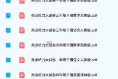 2024春 亮点给力大试卷