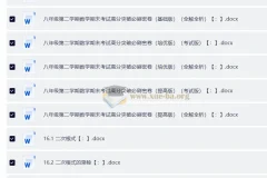 初中数学八年级下册考点+题型精讲与精练突破（人教版）