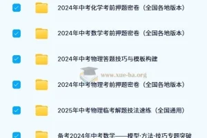 中考数理化资料合集（2024-2025）