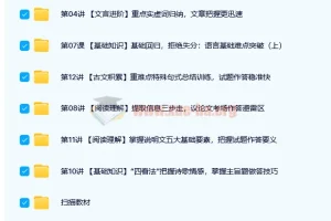 石雪峰 2021春 初二语文阅读写作直播班16讲带讲义