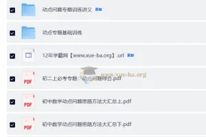 初中数学 动点压轴专项