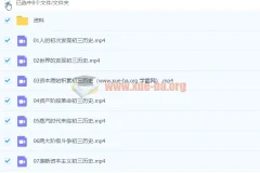 2020九年级历史暑假 张天禄 已完结共7讲