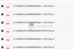 小学语文 2025人教版亮点给力新情境素养卷