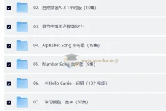 Hello Carrie自然拼读（192集视频+音频+练习册）