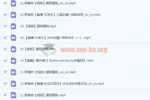 2023高一语文 罗斐然尖端班暑假班23讲 秋季班更新22讲