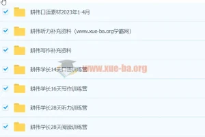 2023年耕伟学长听说读写全套