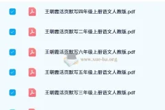 【2024秋】王朝霞活页默写语文