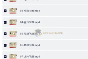 松松老师应用题通关课 小学阶段系统解题思维训练