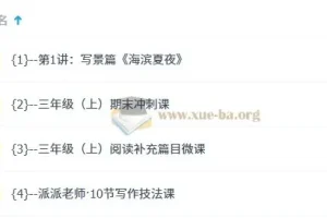 派派阅读 3年级（上）阅读寒假班【1月营】