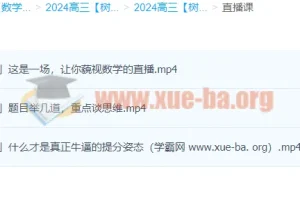 2024高三高考数学 树成林数学 一轮