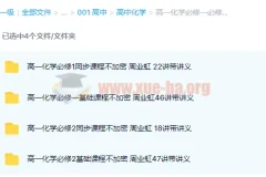 高中化学 高一化学必修一必修二同步基础课程133讲带讲义