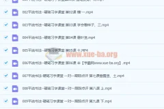 平说书法-硬笔习字-150集