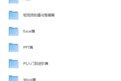 《全能办公与短视频技能教程合集》全面覆盖办公软件和短视频技能[MP4][202.7GB]