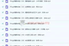 PhoGirl人像构图用光美姿胶片小清新情绪片私教22课时