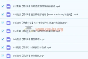 2024高二物理 彭娟娟物理 A+寒假班