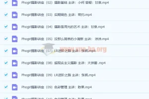 PhoGirl人像构图用光美姿胶片小清新情绪片私教22课时