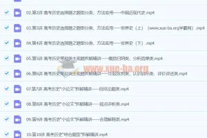 2024高三高考历史 褚润历史 寒假班
