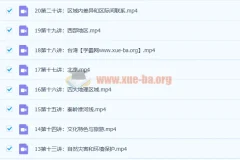 中国地理杨晓松初一地理21讲全套 七年级地理微课堂