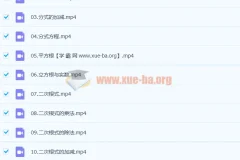 八年级初二数学北京版年卡53讲 分享