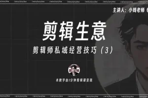 剪辑师IP打造与变现：流量思维+私域运营实战指南