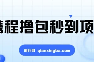 携程撸包秒到项目外面收费698的，单机40-80可批量