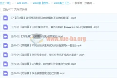 2024高三高考数学 王伟数学 秋季班