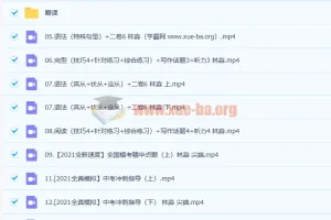 林淼 2021春 初三英语春季尖端班 12讲带笔记