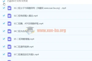 2024高三高考生物 毛慧 寒假班