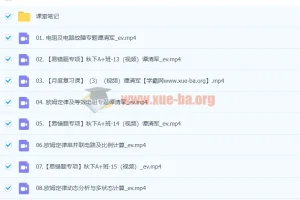 2024初中初三物理 谭清军物理 秋季班 下