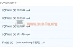 《姚老师讲物理》力学版块——机械能 【2讲姚楷】