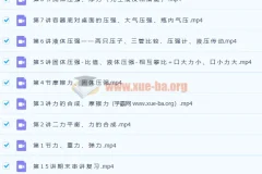 2021年柴森八年级物理春季班（初二物理）15讲带讲义完结 分享