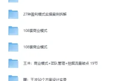 《王冲 -27种盈利模式课程合集》[MP4]