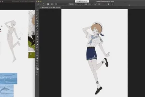 水水子小男孩团练2023年PS[起草+线稿+铺色]教程
