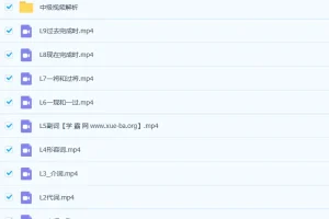 初中英语语法 中学中级语法训练营 18讲