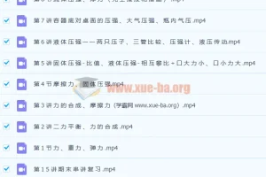 2021年柴森八年级物理春季班（初二物理）15讲带讲义完结 分享