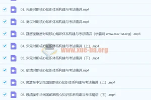 2024高三高考历史 褚润历史 暑假班