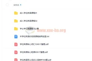 大学英语 成人函授+自考学士学位英语课程[适用于全国] 19.7G视频教程