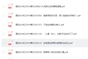 《赢在八小时之外付费文合集》[PDF]