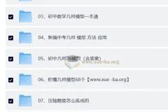 初中数学中考几何复制资料合集