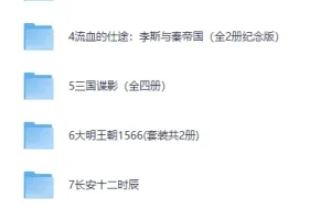 《历史权谋书单》豆瓣高分历史书合集[PDF]