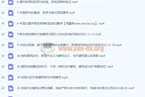 王受之教授：世界建筑史（现代篇）完结36集