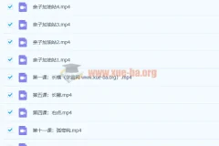 程一墨老师 毛笔字教程 书法课12讲完结高清视频